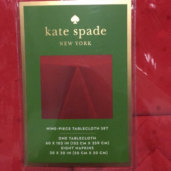 NWT Kate spade nine piece table cloth set - Picture 2 of 4